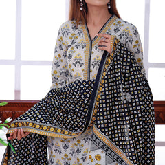 VS Daman Cambric Printed 3 Pcs Un-Stitched Suit Vol 1 - A-2101, Women, 3Pcs Shalwar Suit, VS Textiles, Chase Value
