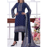 VS Daman Cambric Printed 3 Pcs Un-Stitched Suit Vol 1 - A-2102, Women, 3Pcs Shalwar Suit, VS Textiles, Chase Value