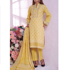 VS Daman Cambric Printed 3 Pcs Un-Stitched Suit Vol 1 - B-2103, Women, 3Pcs Shalwar Suit, VS Textiles, Chase Value
