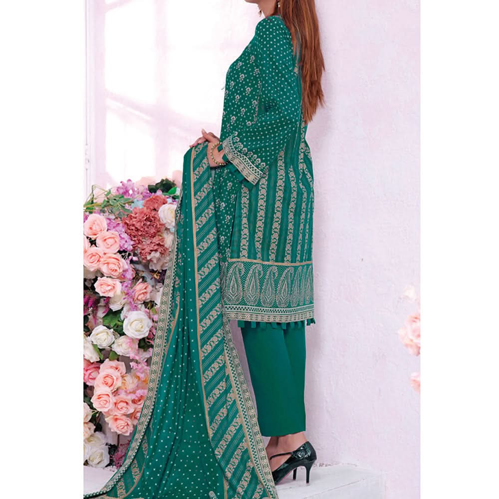 VS Daman Cambric Printed 3 Pcs Un-Stitched Suit Vol 1 - A-2104, Women, 3Pcs Shalwar Suit, VS Textiles, Chase Value