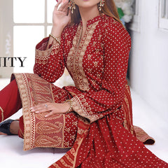VS Daman Cambric Printed 3 Pcs Un-Stitched Suit Vol 1 - B-2104, Women, 3Pcs Shalwar Suit, VS Textiles, Chase Value