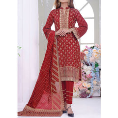 VS Daman Cambric Printed 3 Pcs Un-Stitched Suit Vol 1 - B-2104, Women, 3Pcs Shalwar Suit, VS Textiles, Chase Value
