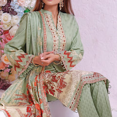 VS Daman Cambric Printed 3 Pcs Un-Stitched Suit Vol 1 - B-2105, Women, 3Pcs Shalwar Suit, VS Textiles, Chase Value