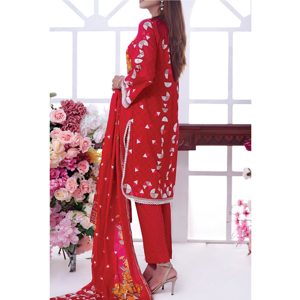 VS Daman Cambric Printed 3 Pcs Un-Stitched Suit Vol 1 - A-2106, Women, 3Pcs Shalwar Suit, VS Textiles, Chase Value
