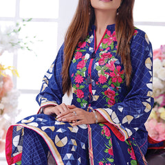 VS Daman Cambric Printed 3 Pcs Un-Stitched Suit Vol 1 - B-2106, Women, 3Pcs Shalwar Suit, VS Textiles, Chase Value