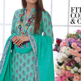 VS Daman Cambric Printed 3 Pcs Un-Stitched Suit Vol 1 - B-2107, Women, 3Pcs Shalwar Suit, VS Textiles, Chase Value
