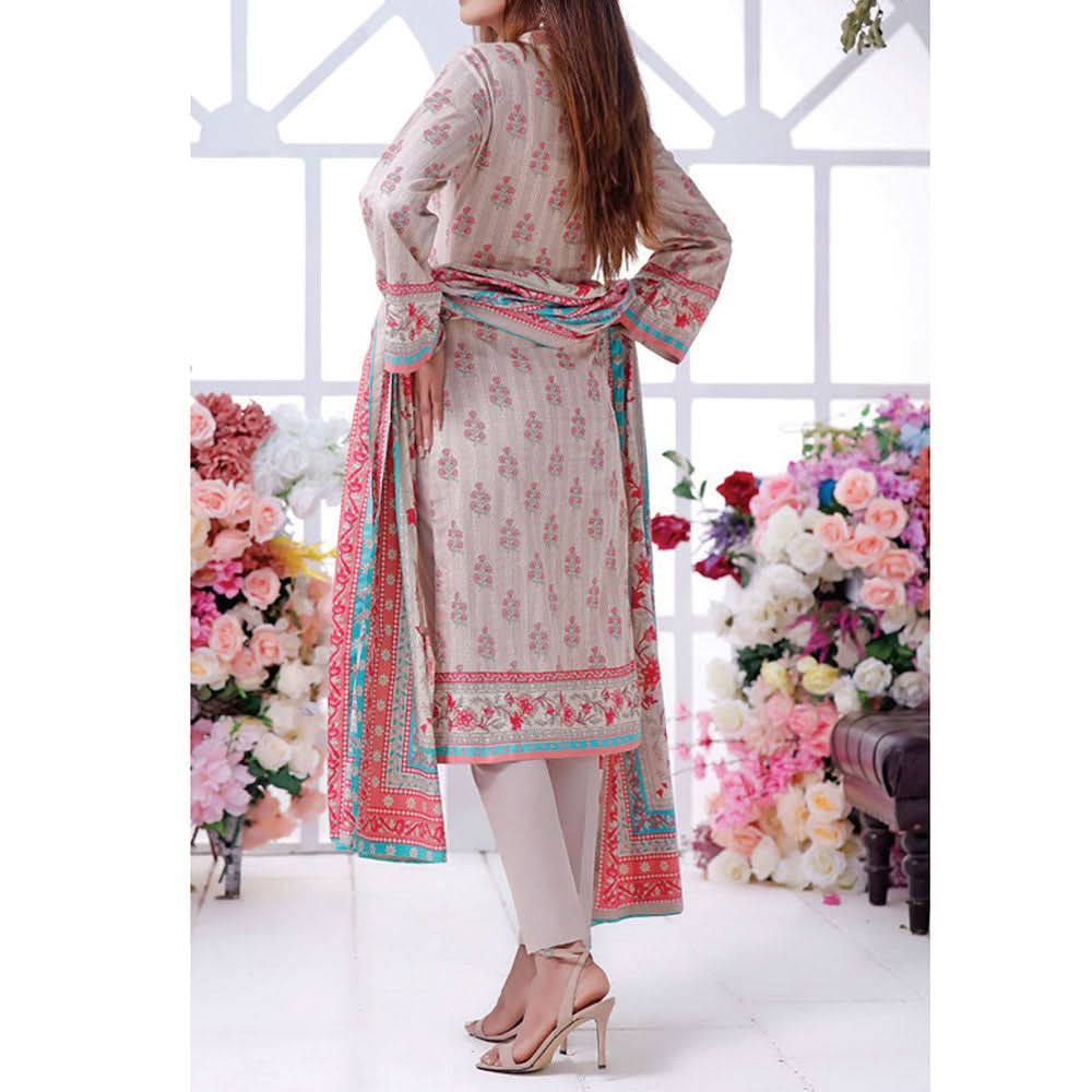 VS Daman Cambric Printed 3 Pcs Un-Stitched Suit Vol 1 - B-2108, Women, 3Pcs Shalwar Suit, VS Textiles, Chase Value