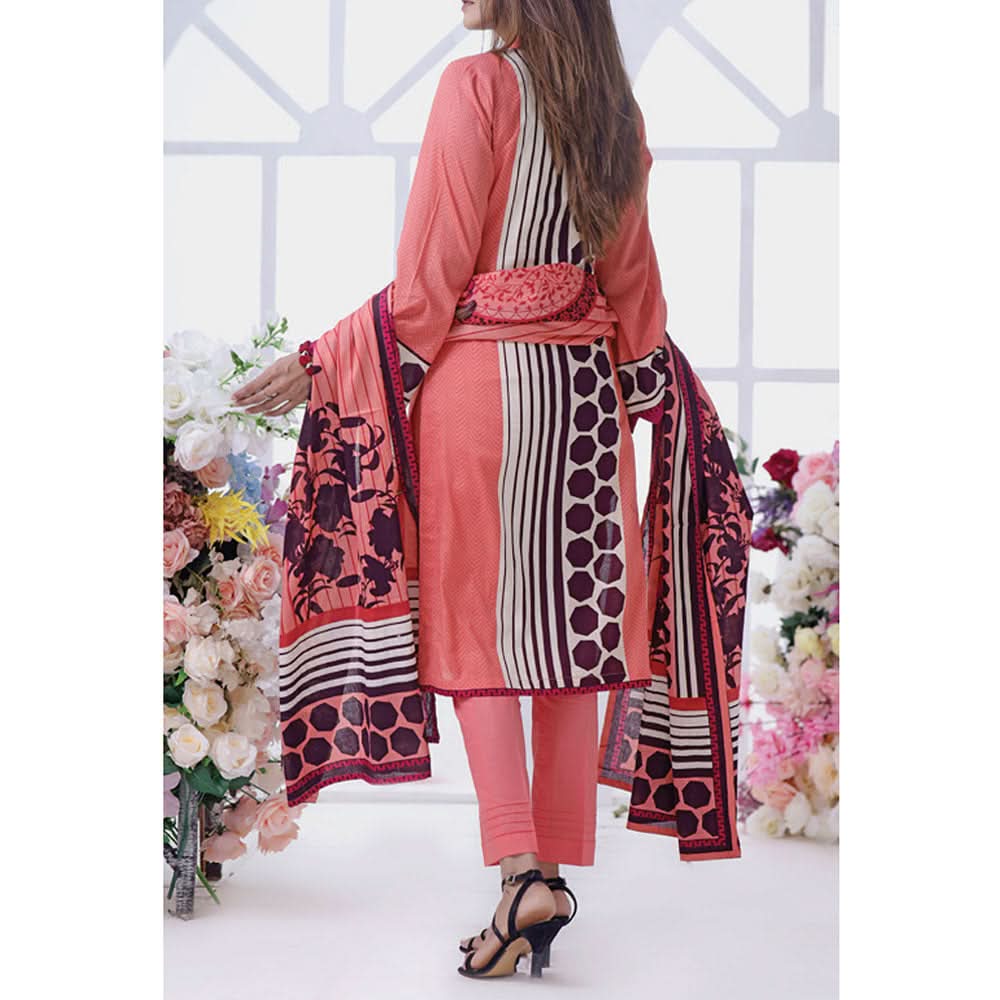 VS Daman Cambric Printed 3 Pcs Un-Stitched Suit Vol 1 - B-2109, Women, 3Pcs Shalwar Suit, VS Textiles, Chase Value