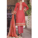 VS Daman Printed Cambric unstitched 3pc Suit V-2, Women, 3Pcs Shalwar Suit, VS Textiles, Chase Value