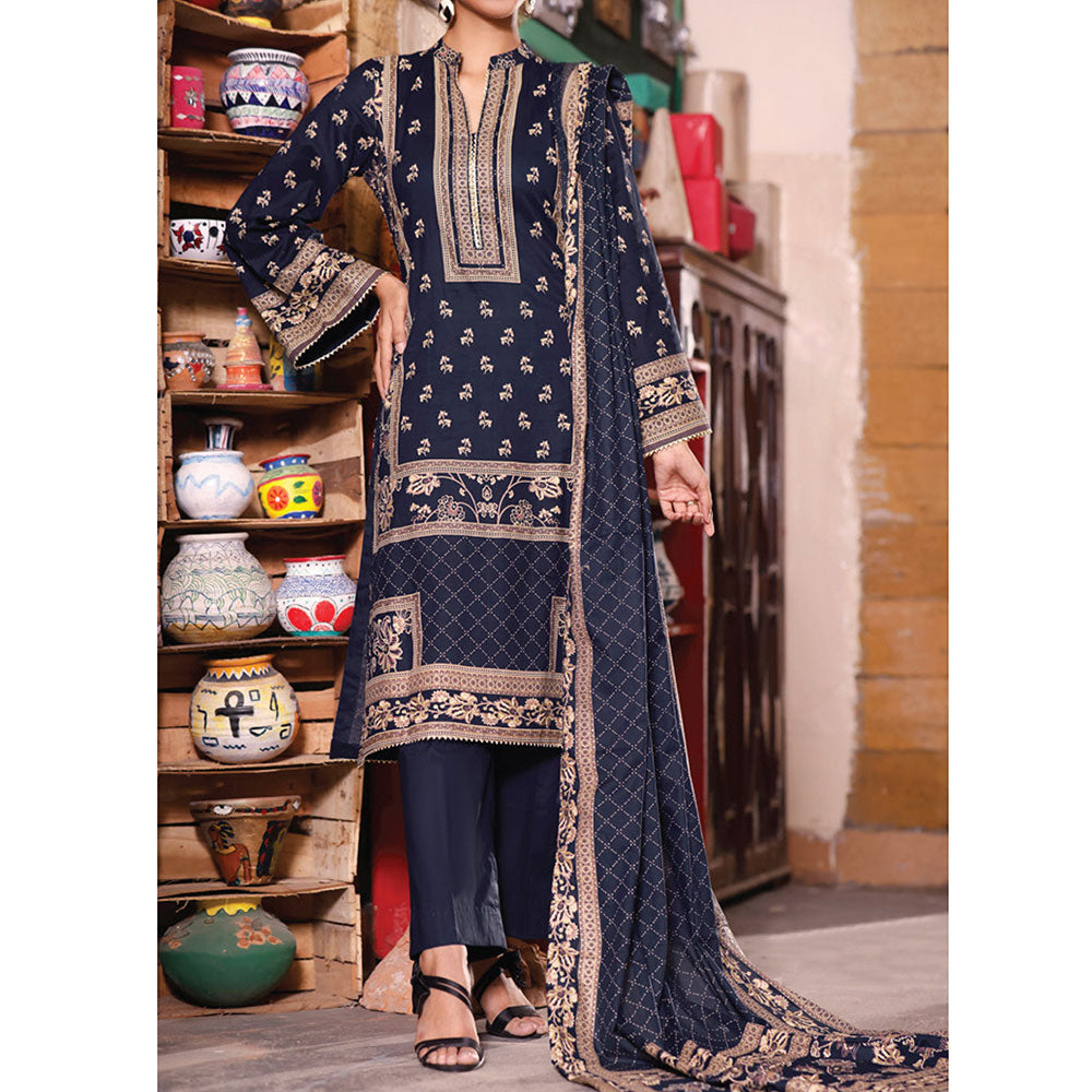 VS Daman Printed Cambric unstitched 3pc Suit V-2, Women, 3Pcs Shalwar Suit, VS Textiles, Chase Value