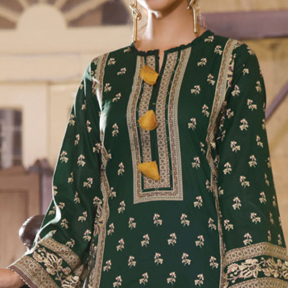 VS Daman Printed Cambric unstitched 3pc Suit V-2, Women, 3Pcs Shalwar Suit, VS Textiles, Chase Value