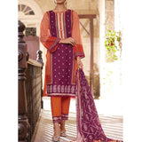 VS Daman Printed Cambric unstitched 3pc Suit V-2, Women, 3Pcs Shalwar Suit, VS Textiles, Chase Value