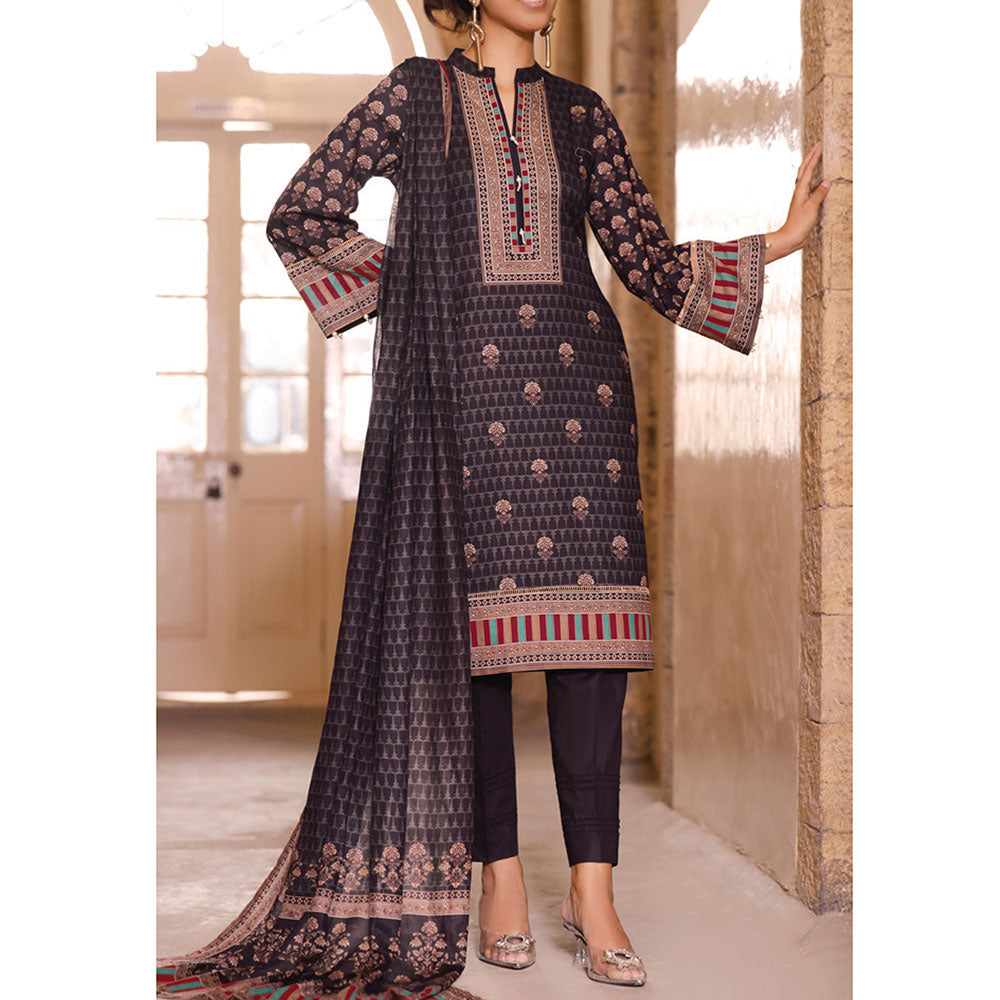 VS Daman Printed Cambric unstitched 3pc Suit V-2, Women, 3Pcs Shalwar Suit, VS Textiles, Chase Value