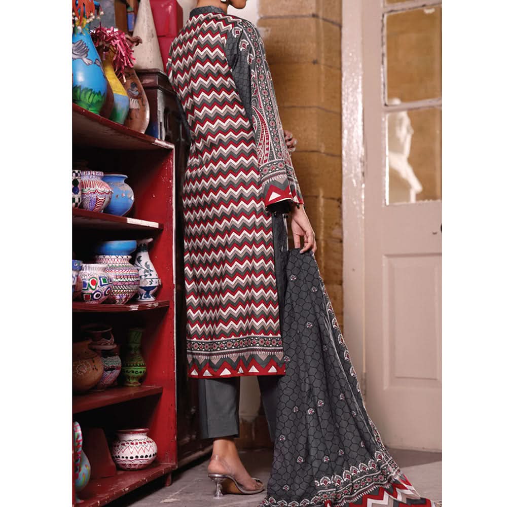 VS Daman Printed Cambric unstitched 3pc Suit V-2, Women, 3Pcs Shalwar Suit, VS Textiles, Chase Value