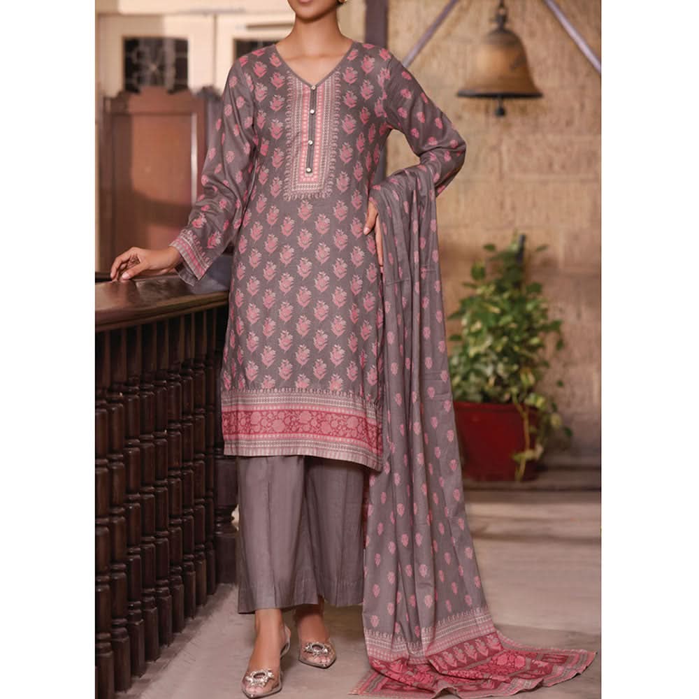 VS Daman Printed Cambric unstitched 3pc Suit V-2, Women, 3Pcs Shalwar Suit, VS Textiles, Chase Value