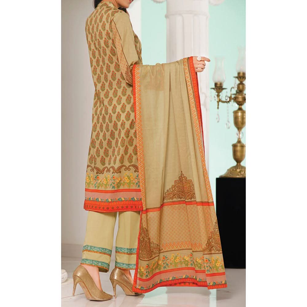 VS-MISRI Digital Printed Lawn V-3 3 Pcs Un-Stitched Suit - 21B, Women, 3Pcs Shalwar Suit, VS Textiles, Chase Value