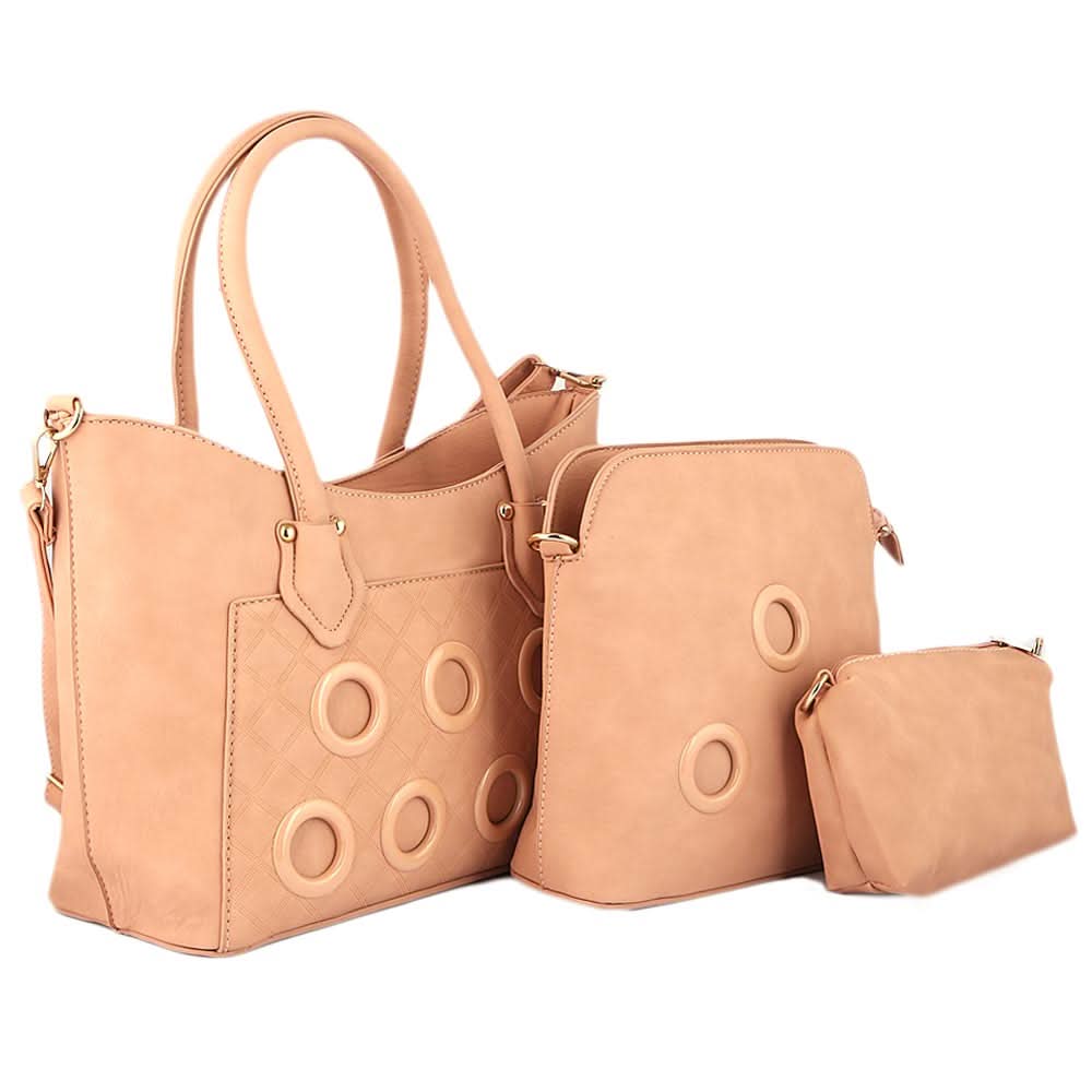 Women's Handbag 3 Pcs (2219) - Pink, Women, Bags, Chase Value, Chase Value