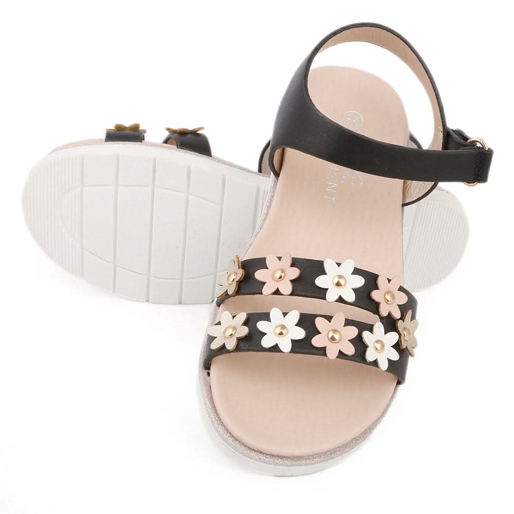 Girls Fancy Sandals (233-5) - Black, Kids, Girls Sandals, Chase Value, Chase Value