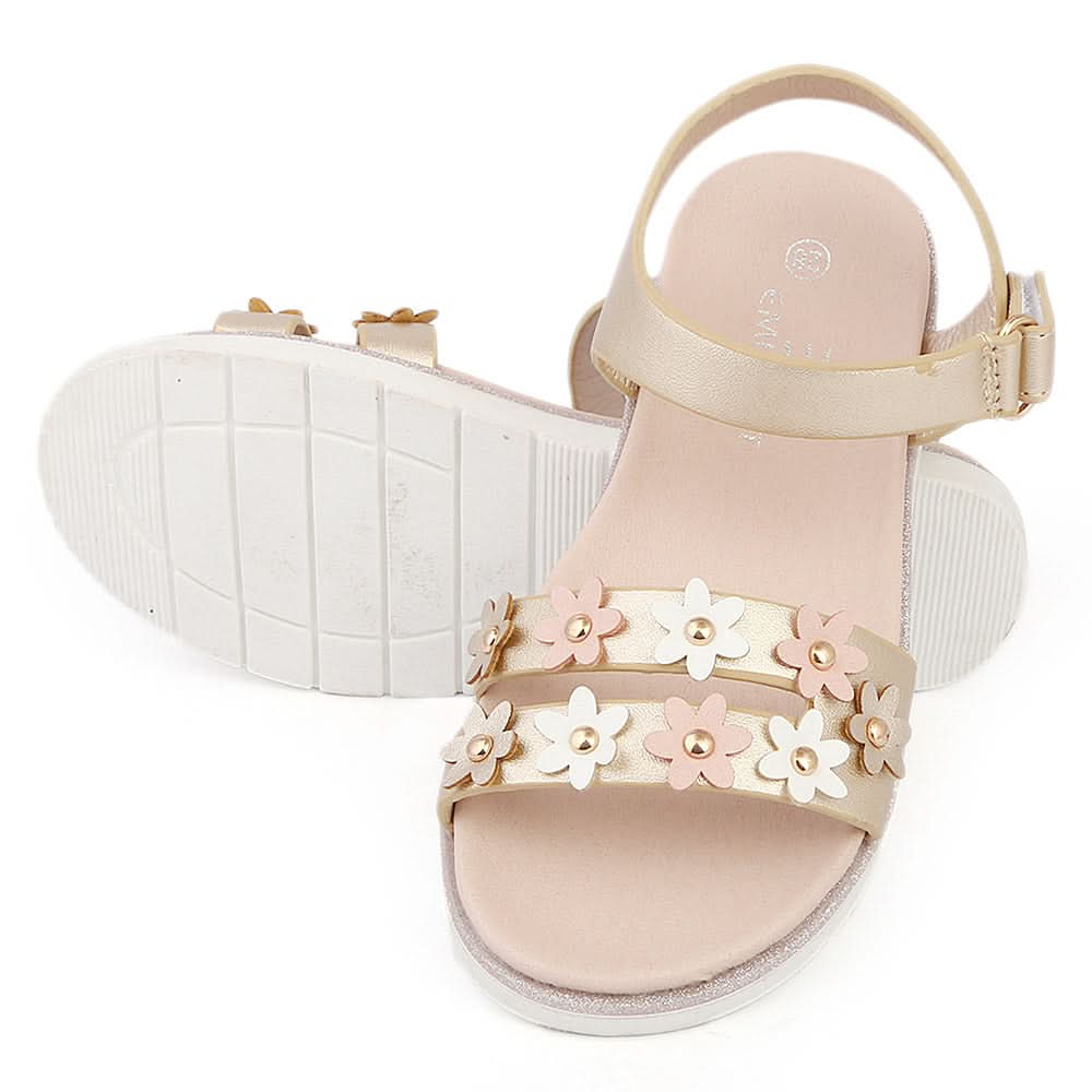 Girls Fancy Sandal (233-5) - Gold, Kids, Girls Sandals, Chase Value, Chase Value