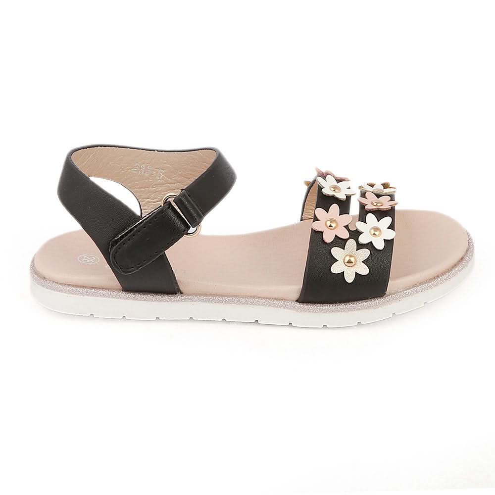 Girls Fancy Sandals (233-5) - Black, Kids, Girls Sandals, Chase Value, Chase Value