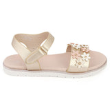 Girls Fancy Sandal (233-5) - Gold, Kids, Girls Sandals, Chase Value, Chase Value