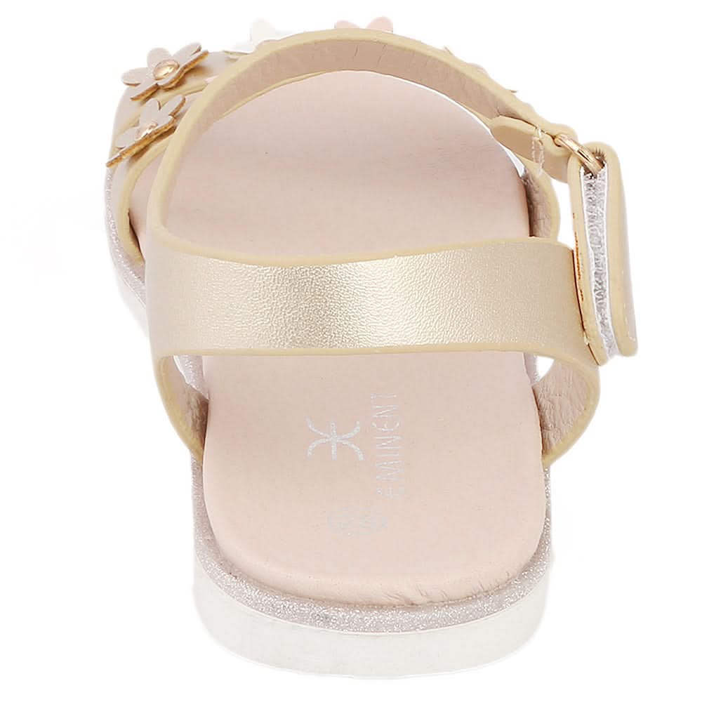 Girls Fancy Sandal (233-5) - Gold, Kids, Girls Sandals, Chase Value, Chase Value