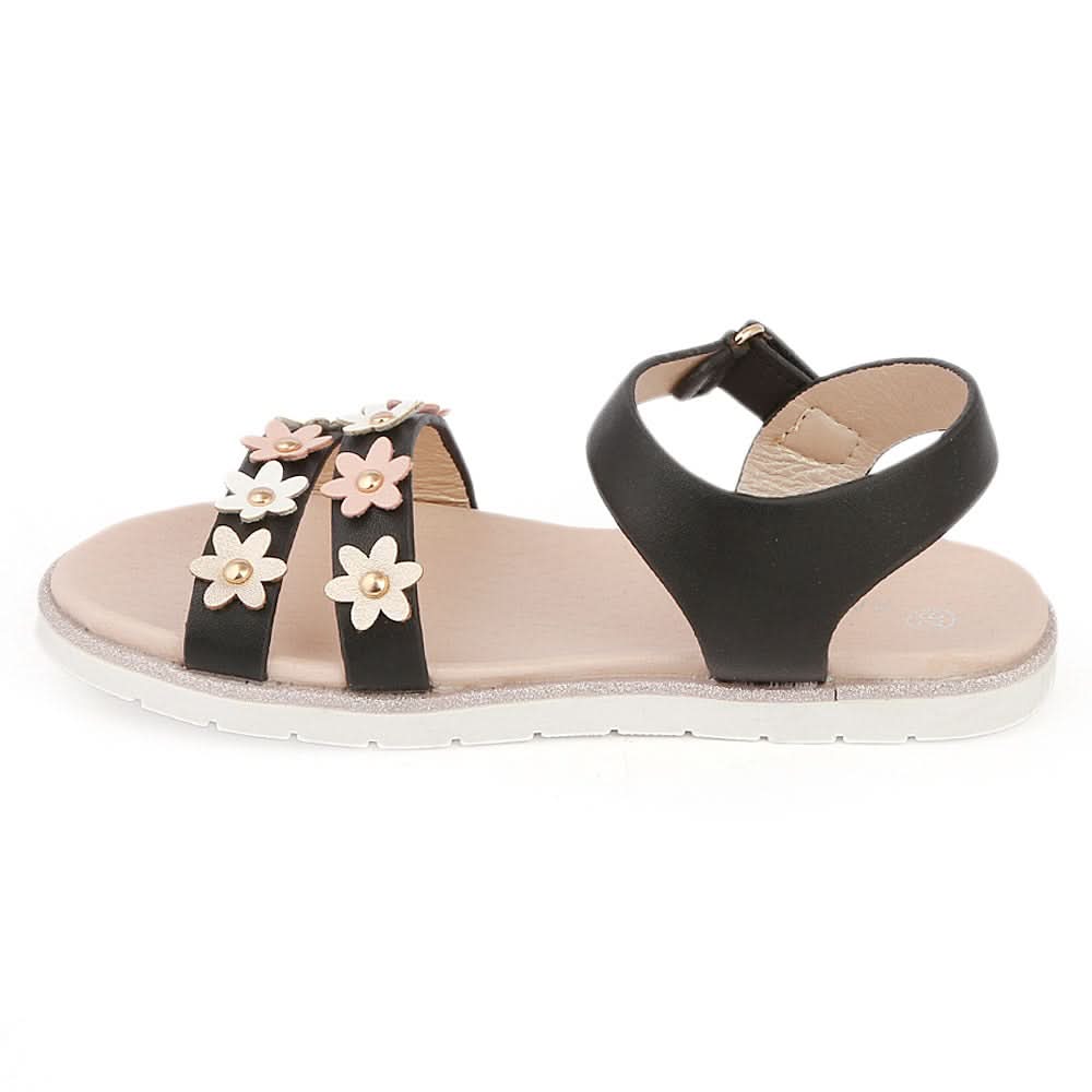 Girls Fancy Sandals (233-5) - Black, Kids, Girls Sandals, Chase Value, Chase Value