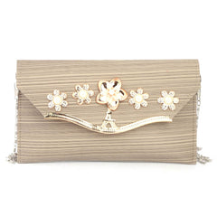 Women's Fancy Clutch (Kam-243) - Beige, Women, Clutches, Chase Value, Chase Value