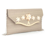 Women's Fancy Clutch (Kam-243) - Beige, Women, Clutches, Chase Value, Chase Value