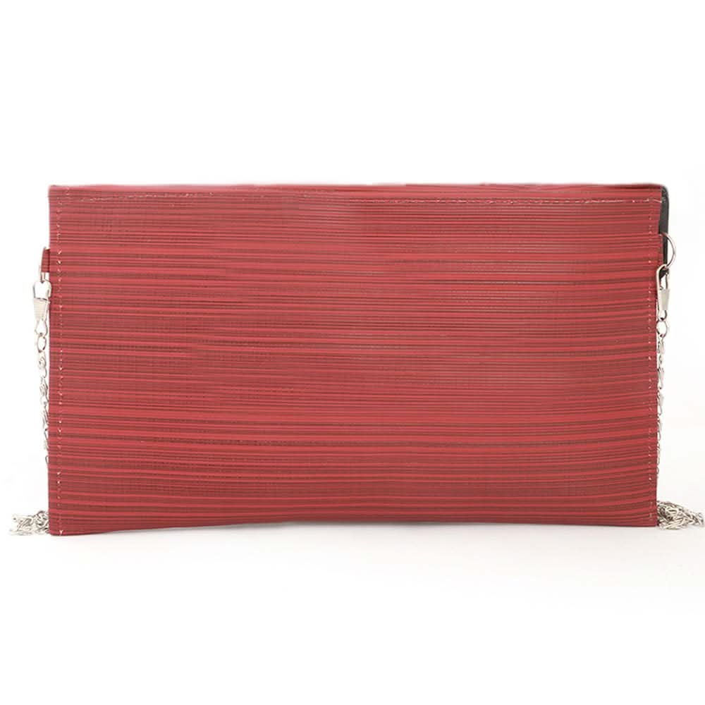 Women's Fancy Clutch (Kam-243) - Dark Pink, Women, Clutches, Chase Value, Chase Value