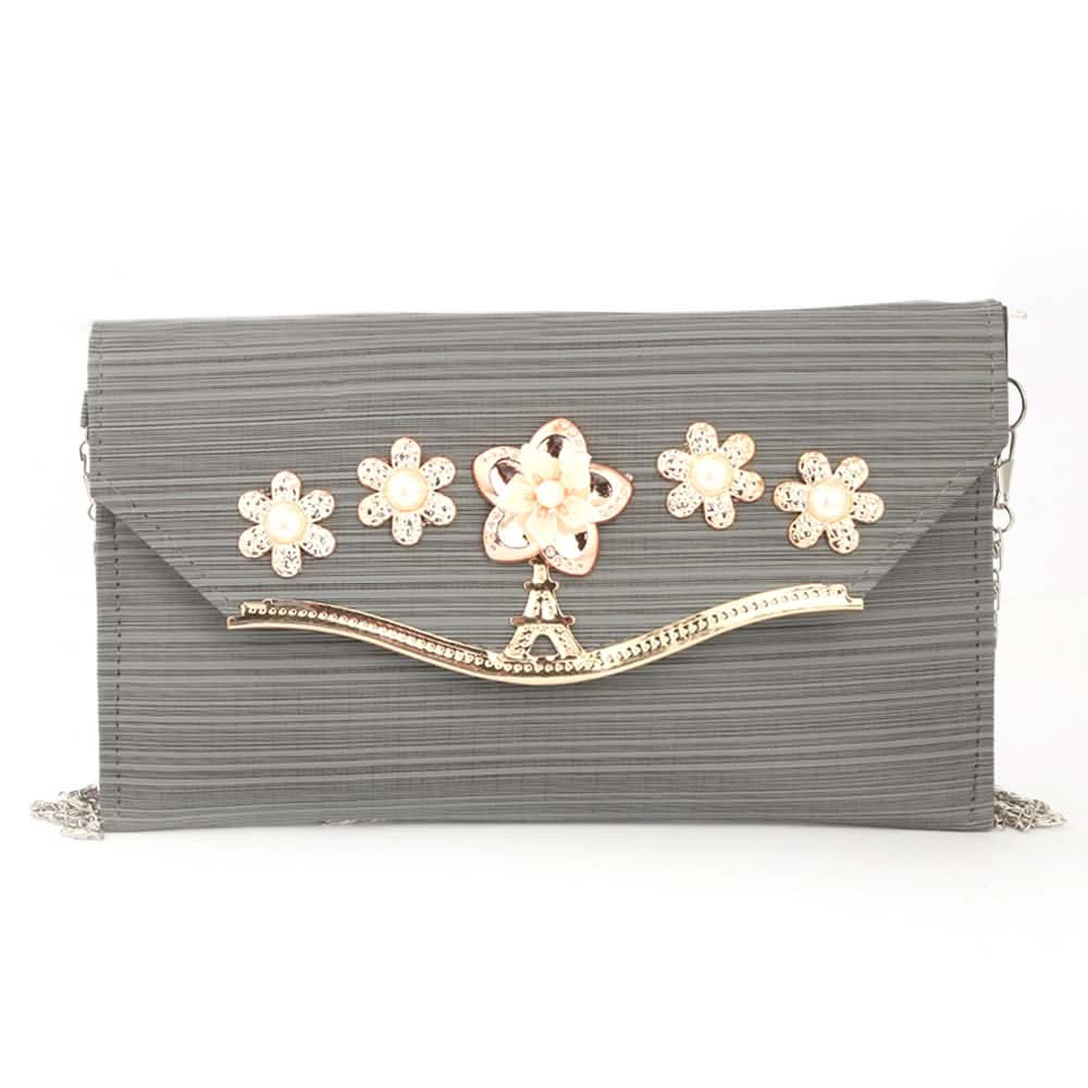Women's Fancy Clutch (Kam-243) - Grey, Women, Clutches, Chase Value, Chase Value