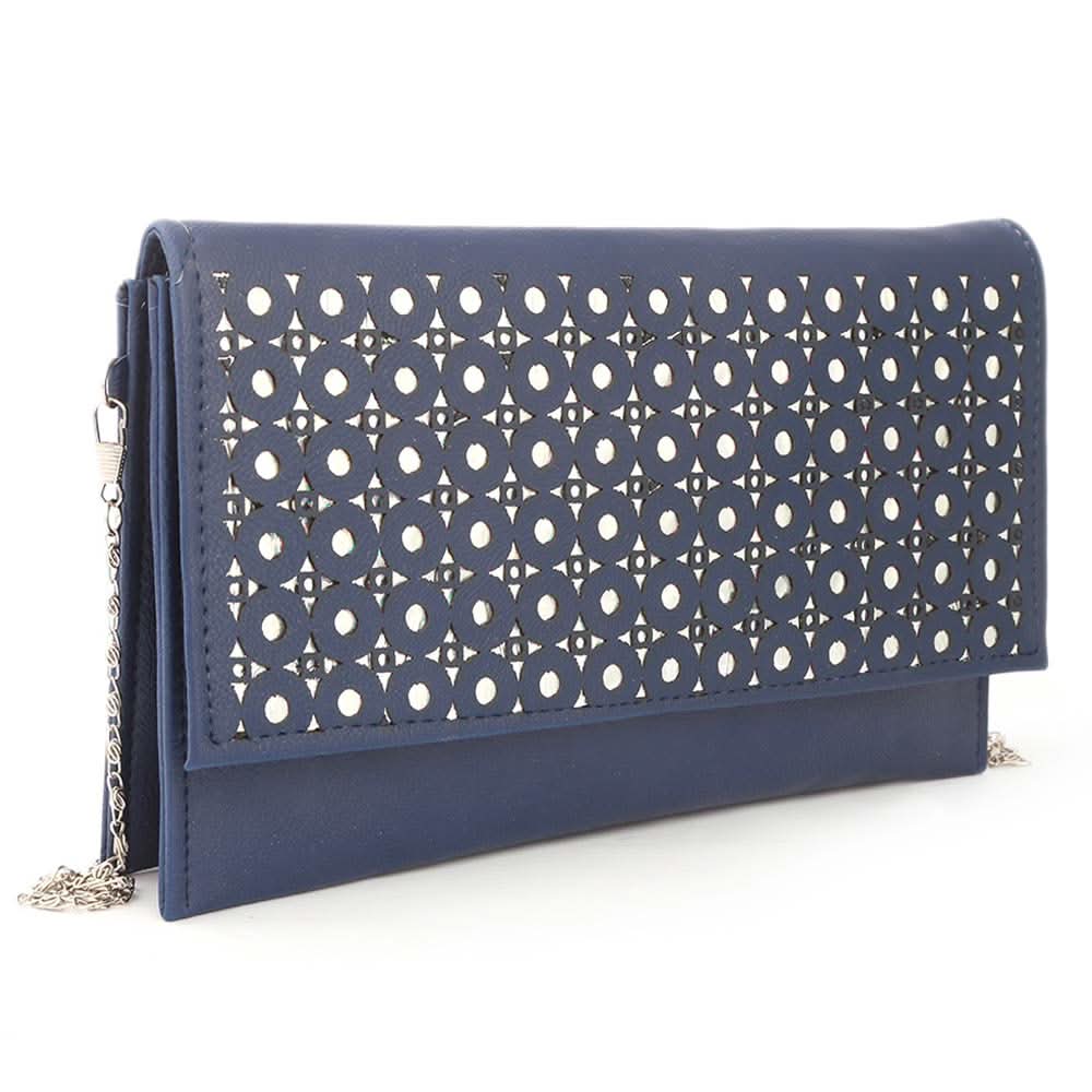 Women's Clutch (Kam-245) - Navy Blue, Women, Clutches, Chase Value, Chase Value