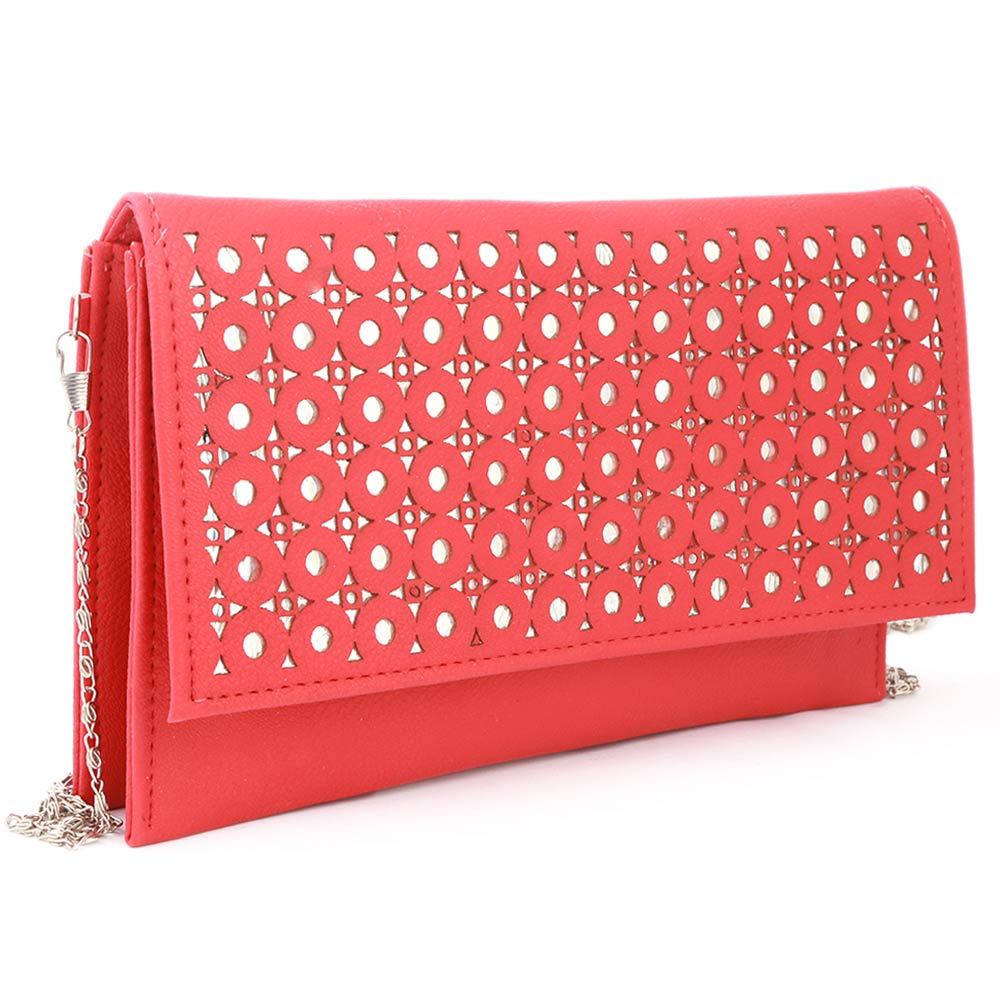 Women's Clutch (Kam-245) - Red, Women, Clutches, Chase Value, Chase Value