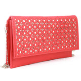 Women's Clutch (Kam-245) - Red, Women, Clutches, Chase Value, Chase Value