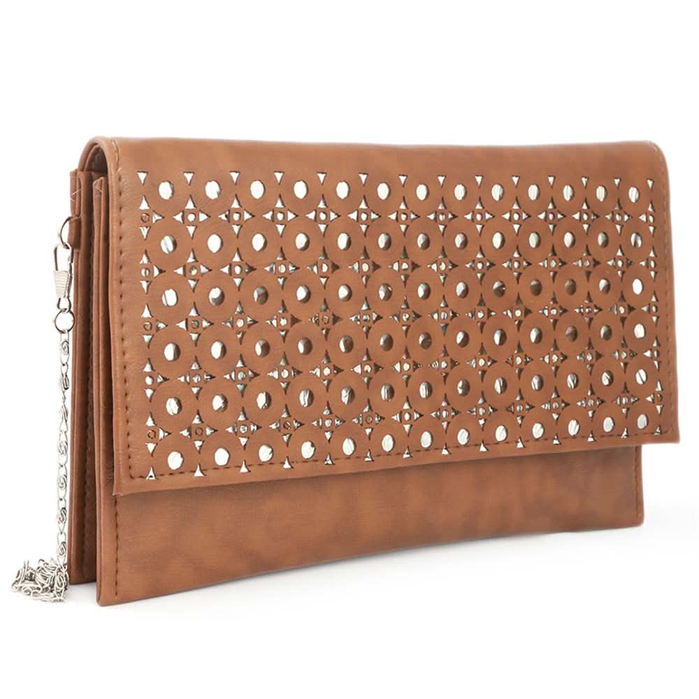 Women's Clutch (Kam-245) - Brown, Women, Clutches, Chase Value, Chase Value