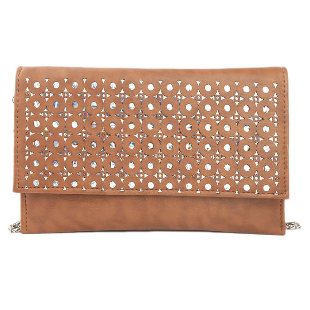 Women's Clutch (Kam-245) - Brown, Women, Clutches, Chase Value, Chase Value