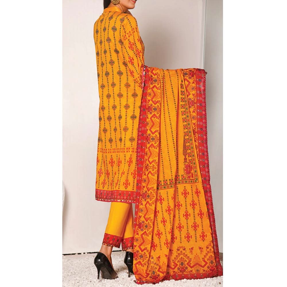 VS-MISRI Digital Printed Lawn V-3 3 Pcs Un-Stitched Suit - 24A, Women, 3Pcs Shalwar Suit, VS Textiles, Chase Value