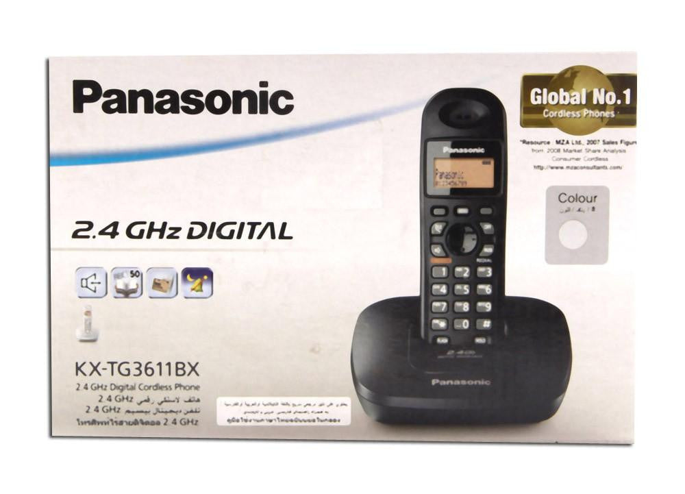 Panasonic Digital Cordless Phone KX-TG3611BX - Chase Value Centre