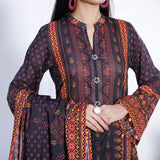 VS-MISRI Digital Printed Lawn V-3 3 Pcs Un-Stitched Suit - 25B, Women, 3Pcs Shalwar Suit, VS Textiles, Chase Value