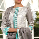 VS Signature Series Printed Lawn 3 Pcs Un-Stitched Suit Vol 1 - 2602-A, Women, 3Pcs Shalwar Suit, VS Textiles, Chase Value