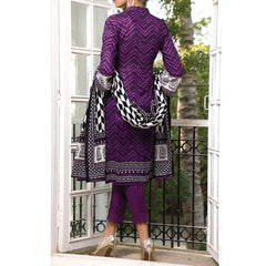VS Signature Series Printed Lawn 3 Pcs Un-Stitched Suit Vol 1 - 2603-A, Women, 3Pcs Shalwar Suit, VS Textiles, Chase Value