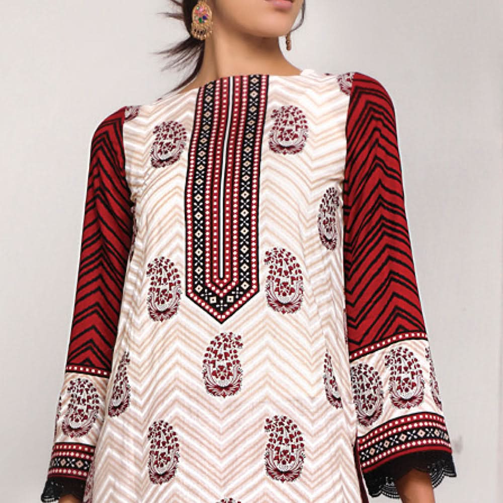 VS Signature Series Printed Lawn 3 Pcs Un-Stitched Suit Vol 1 - 2603-B, Women, 3Pcs Shalwar Suit, VS Textiles, Chase Value