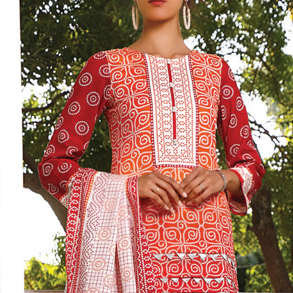 VS Signature Series Printed Lawn 3 Pcs Un-Stitched Suit Vol 1 - 2606-B, Women, 3Pcs Shalwar Suit, VS Textiles, Chase Value
