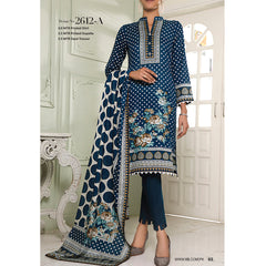 VS Signature Series Printed Lawn 3 Pcs Un-Stitched Suit Vol 1 - 2612-A, Women, 3Pcs Shalwar Suit, VS Textiles, Chase Value
