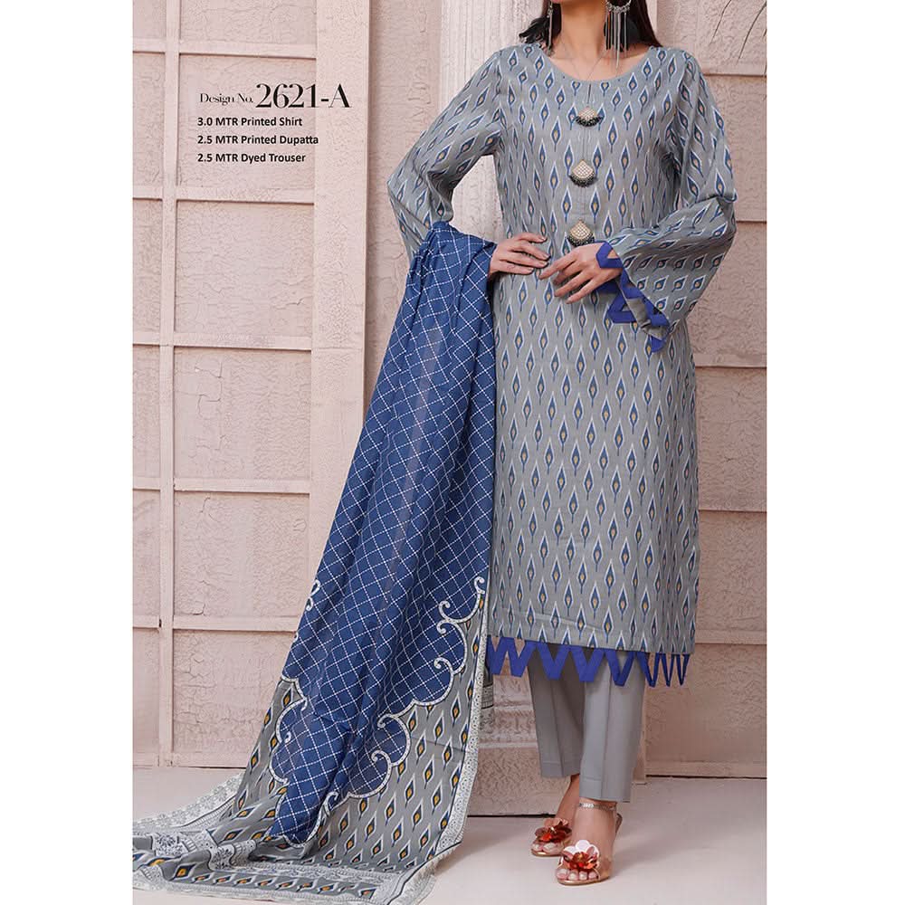 Signature Printed Lawn 3Pcs Unstitched Suit V1, Women, 3Pcs Shalwar Suit, Chase Value, Chase Value