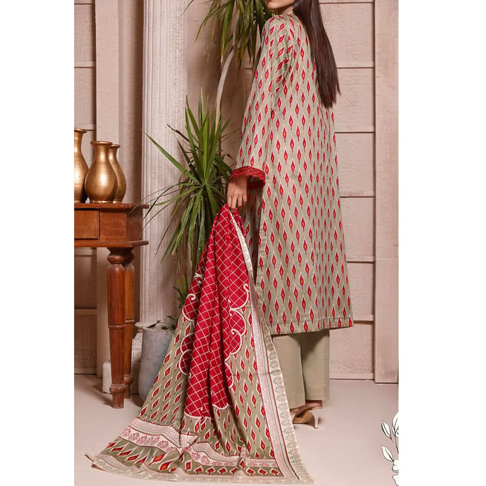 Signature Printed Lawn 3Pcs Unstitched Suit V1, Women, 3Pcs Shalwar Suit, Chase Value, Chase Value