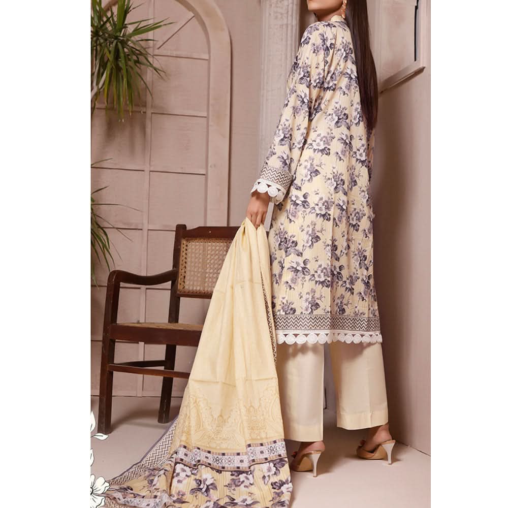 Signature Printed Lawn 3Pcs Unstitched Suit V1, Women, 3Pcs Shalwar Suit, Chase Value, Chase Value