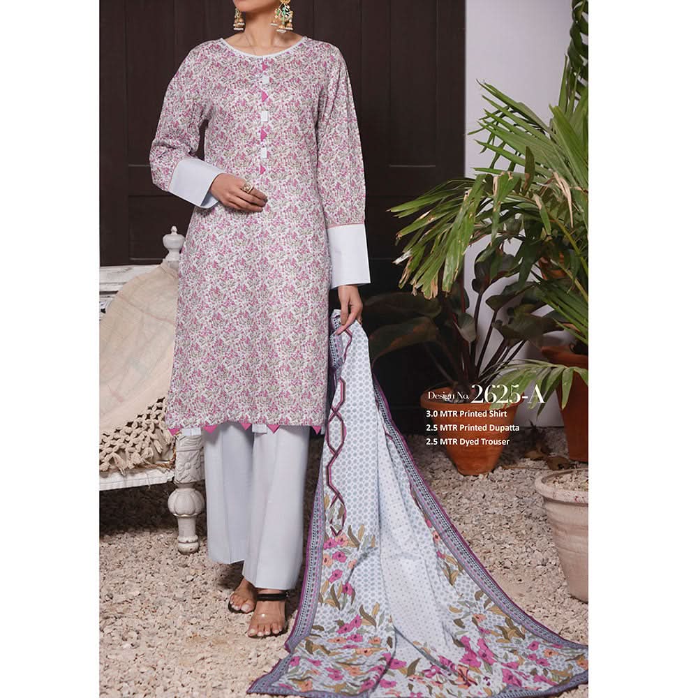 Signature Printed Lawn 3Pcs Unstitched Suit V1, Women, 3Pcs Shalwar Suit, Chase Value, Chase Value