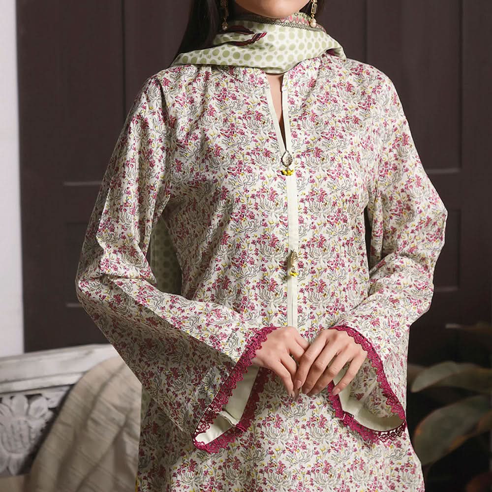 Signature Printed Lawn 3Pcs Unstitched Suit V1, Women, 3Pcs Shalwar Suit, Chase Value, Chase Value