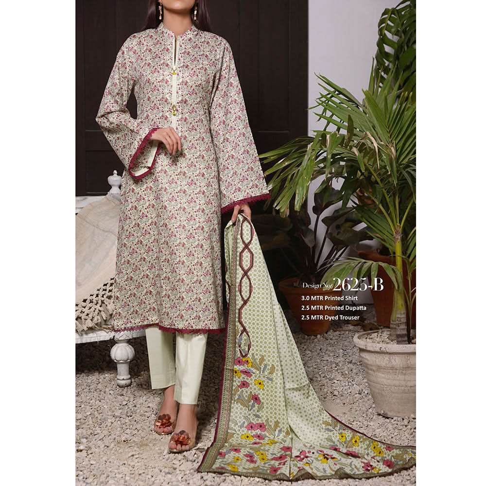 Signature Printed Lawn 3Pcs Unstitched Suit V1, Women, 3Pcs Shalwar Suit, Chase Value, Chase Value